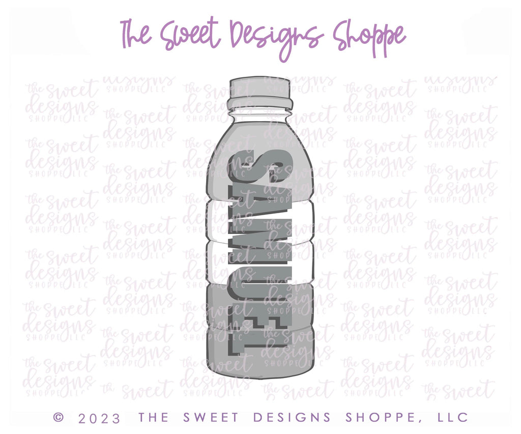 Cookie Cutters - Cool Drink Bottle - Cookie Cutter - Sweet Designs Shoppe - One Size (5-3/4" Tall x 2" Wide) - Accesories, Accessories, accessory, ALL, Clothing / Accessories, construction, Cookie Cutter, Kids / Fantasy, Miscellaneous, Promocode, sports, travel, water