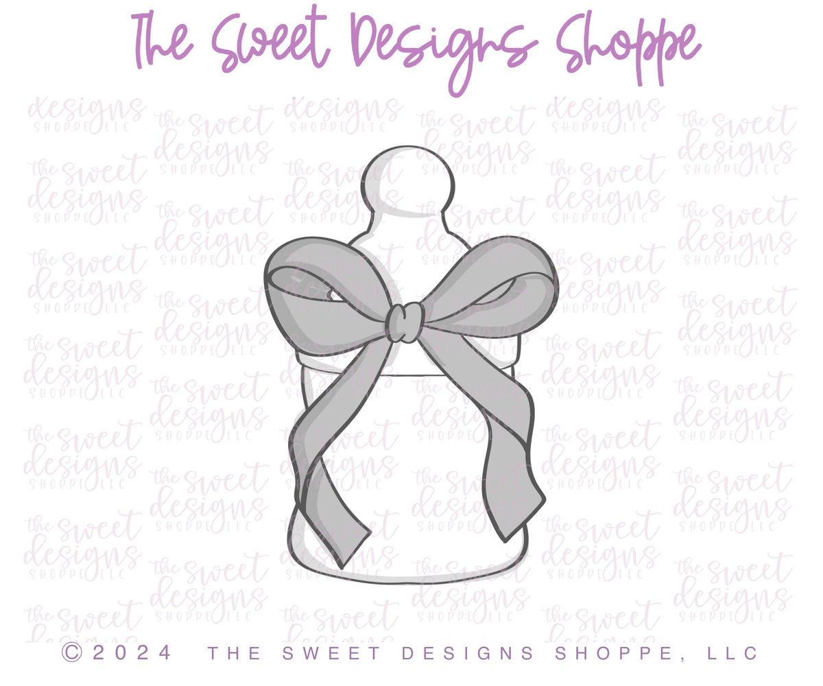 Cookie Cutters - Coquette Baby Bottle- Cookie Cutter - The Sweet Designs Shoppe - TSDS - - ALL,Baby,Baby / Kids,Baby Bib,Baby Bottle,Baby Boy,baby girl,baby shower,baby shower favors,bib,Cookie Cutter,Promocode,STL