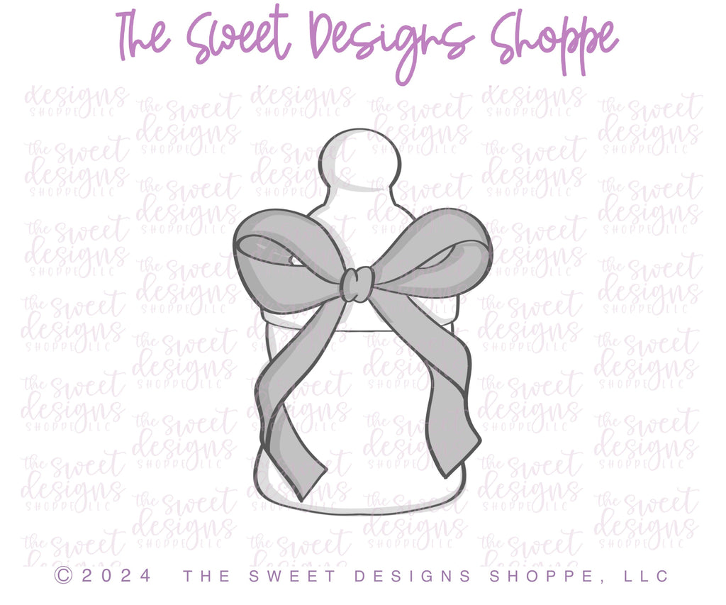 Cookie Cutters - Coquette Baby Bottle- Cookie Cutter - The Sweet Designs Shoppe - TSDS - - ALL,Baby,Baby / Kids,Baby Bib,Baby Bottle,Baby Boy,baby girl,baby shower,bib,Cookie Cutter,Promocode,STL