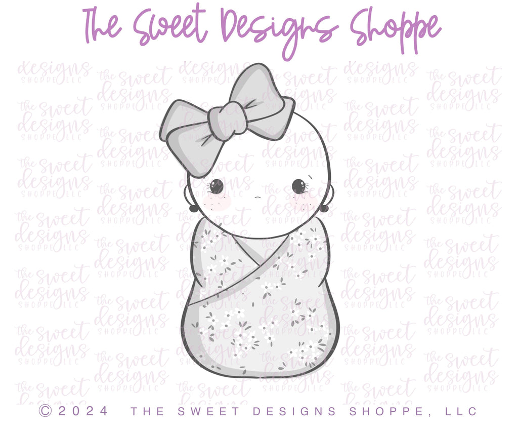 Cookie Cutters - Coquette Baby Girl - Cookie Cutter - The Sweet Designs Shoppe - TSDS - - ALL,Baby,Baby / Kids,Baby Bib,Baby Boy,baby girl,baby shower,Cookie Cutter,Promocode