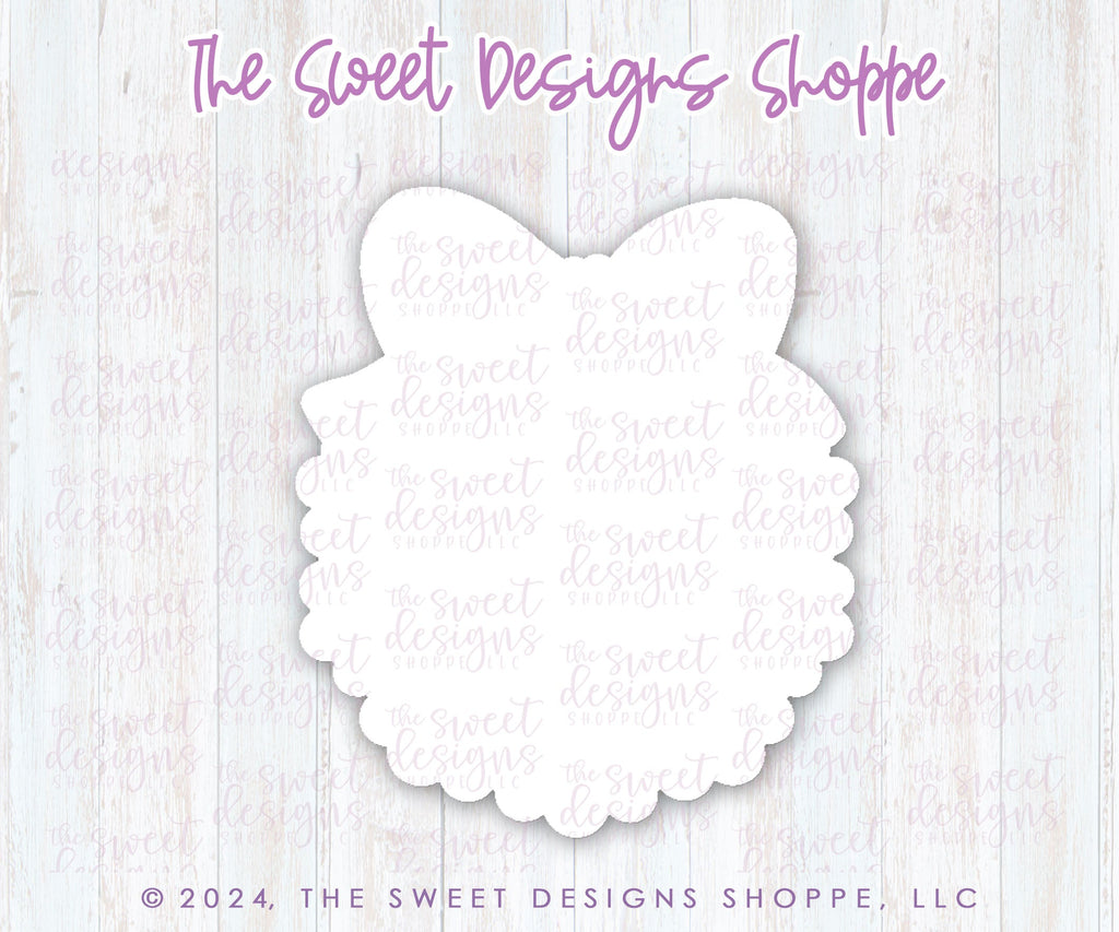 Cookie Cutters - Coquette Bib - Cookie Cutter - The Sweet Designs Shoppe - - ALL, Baby, Baby / Kids, Baby Bib, Baby Bottle, Baby Boy, baby girl, baby shower, bib, Cookie Cutter, Promocode