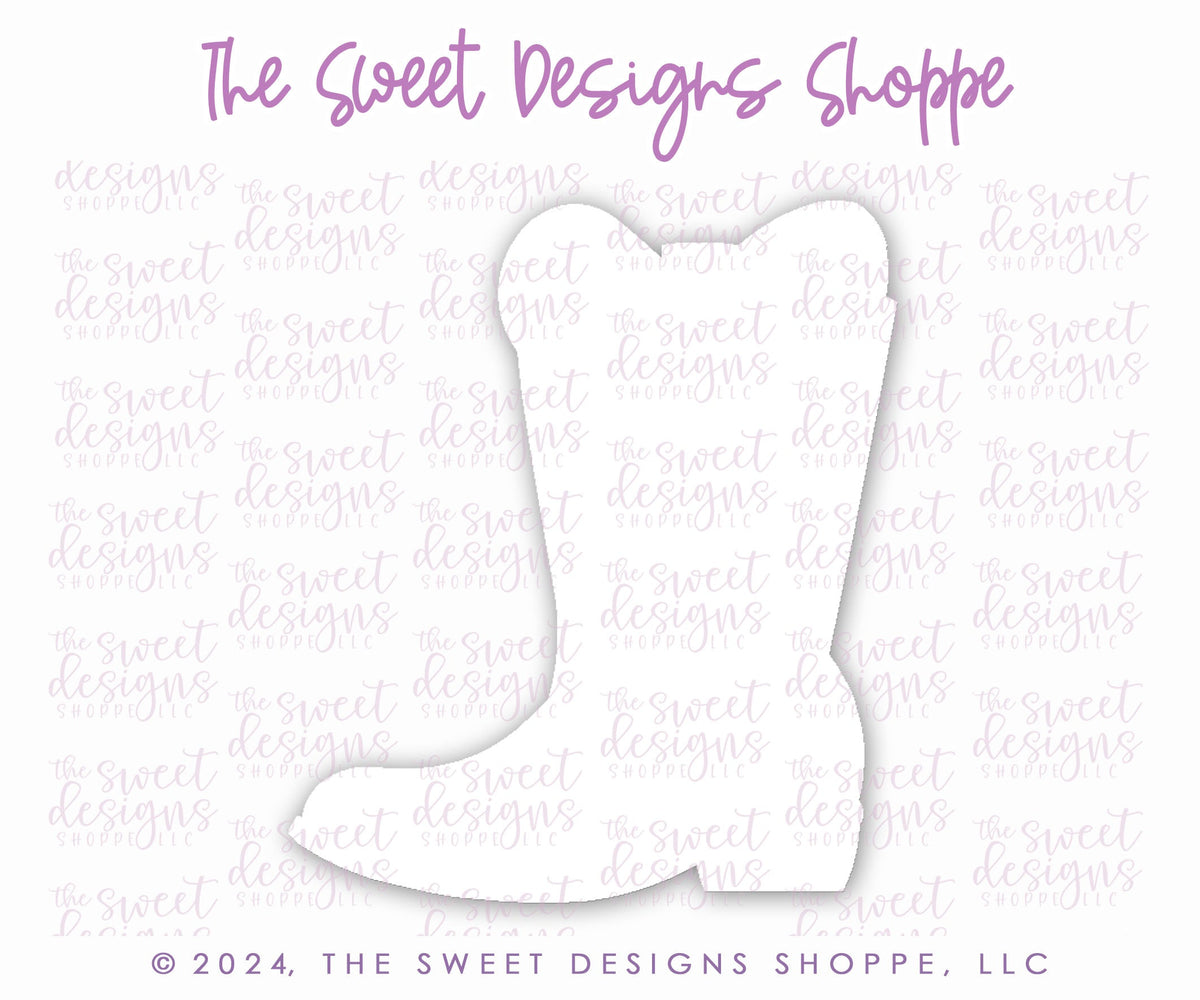Cookie Cutters - Coquette Boots & HOWDY Valentine Plaque Set - Set of 2 - Cookie Cutters - The Sweet Designs Shoppe - TSDS - - ALL,Cookie Cutter,Love,Promocode,regular sets,set,STL,valentine,Valentines