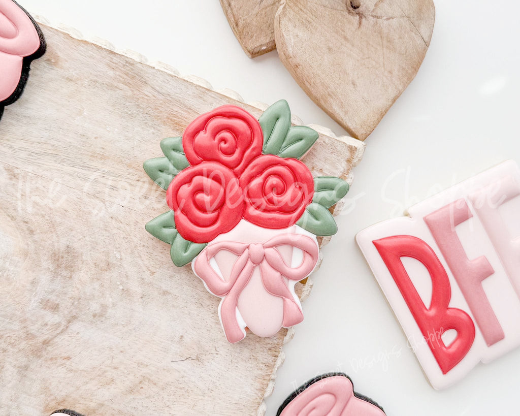 Cookie Cutters - Coquette Bouquet - Cookie Cutter - The Sweet Designs Shoppe - - ALL, Cookie Cutter, Flower, Flowers, Leaves and Flowers, new, Promocode, STL, Trees Leaves and Flowers, valentine, Valentines, Wedding