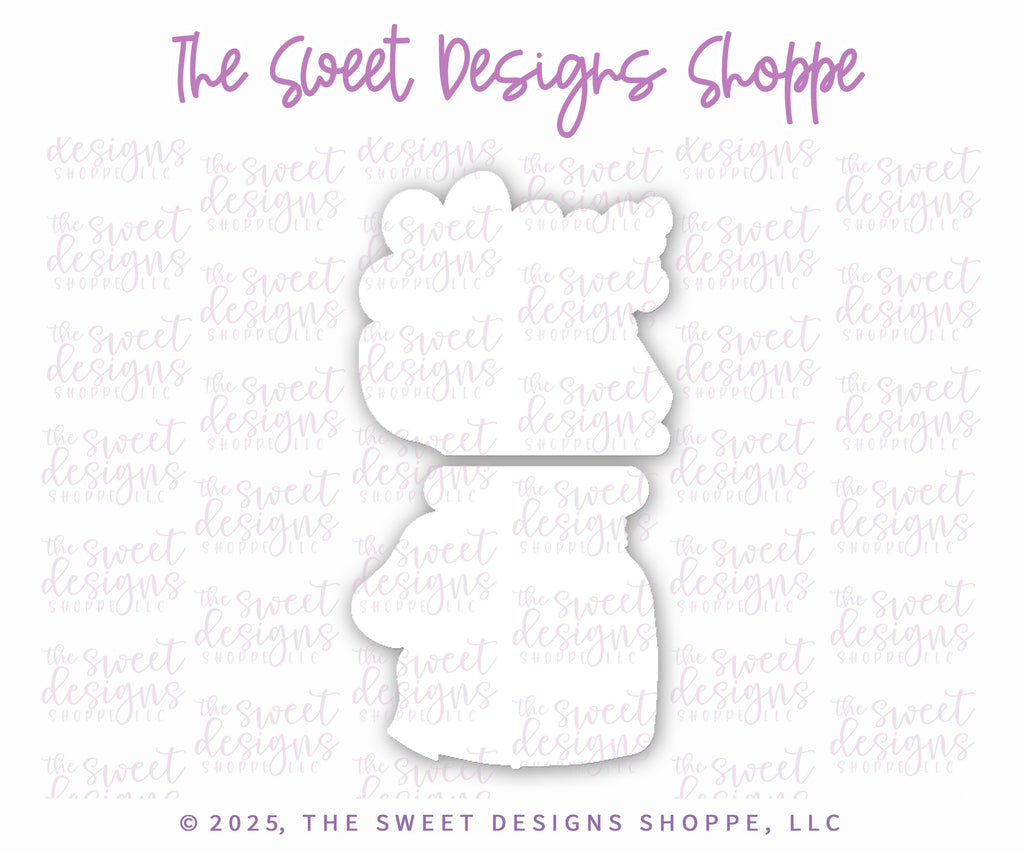 Cookie Cutters - Coquette Bouquet & Jar Set - Set of 2 - Cookie Cutters - The Sweet Designs Shoppe - TSDS - - ALL,Birthday,Cookie Cutter,MOM,mother,mothers,Mothers Day,Nurse,Nurse Appreciation,Promocode,regular sets,set,sets,STL,Teacher,Teacher Appreciation,Wedding