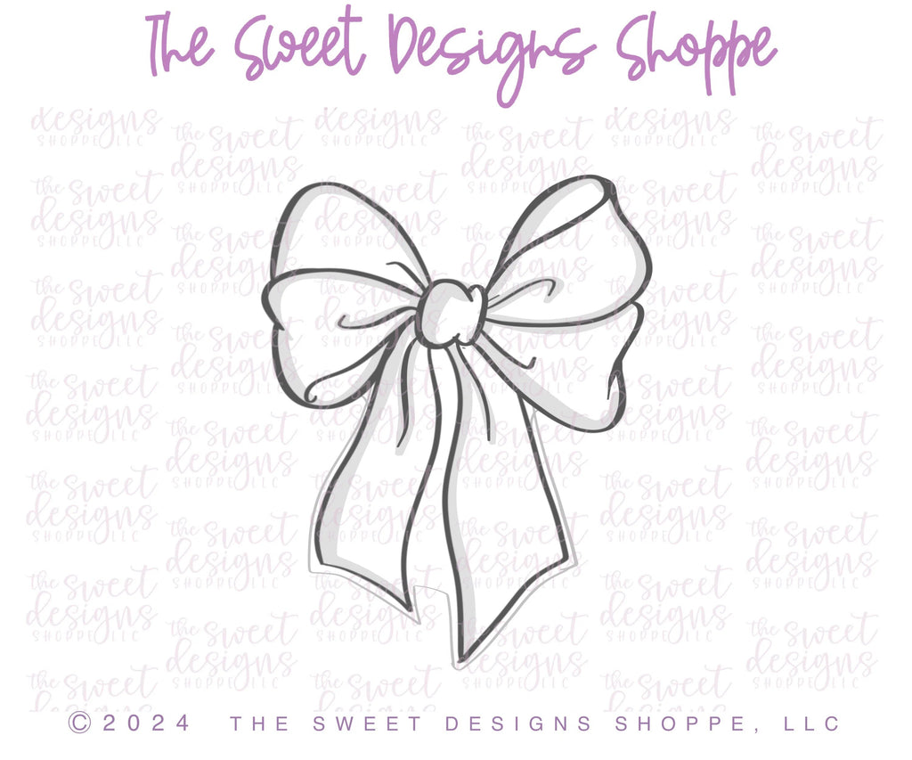 Cookie Cutters - Coquette Bow B - Cookie Cutter - Sweet Designs Shoppe - - ALL, Bow, Clothing / Accessories, Cookie Cutter, cookie cutters, Fantasy, MOM, mother, Mothers Day, new, Promocode, Wedding