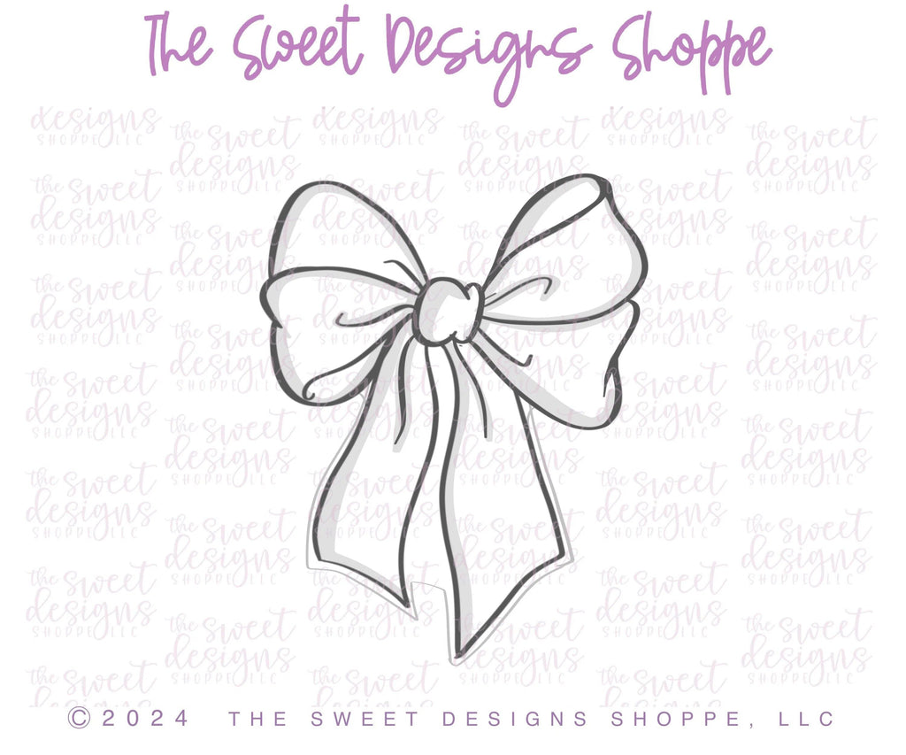 Cookie Cutters - Coquette Bow B - Cookie Cutter - The Sweet Designs Shoppe - - ALL, Bow, Clothing / Accessories, Cookie Cutter, cookie cutters, Fantasy, MOM, mother, Mothers Day, Promocode, STL, Wedding