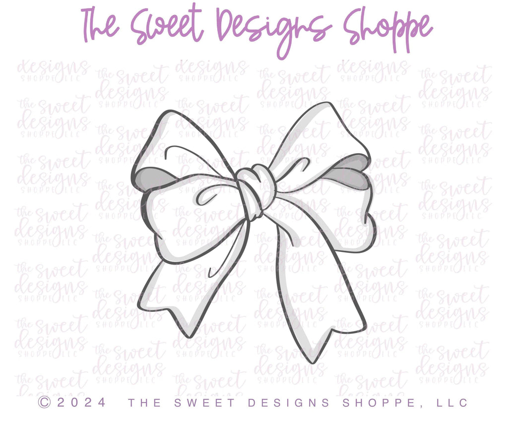 Cookie Cutters - Coquette Bow C - Cookie Cutter - The Sweet Designs Shoppe - - ALL, Bow, Clothing / Accessories, Cookie Cutter, cookie cutters, Fantasy, MOM, mother, Mothers Day, Promocode, STL, Wedding