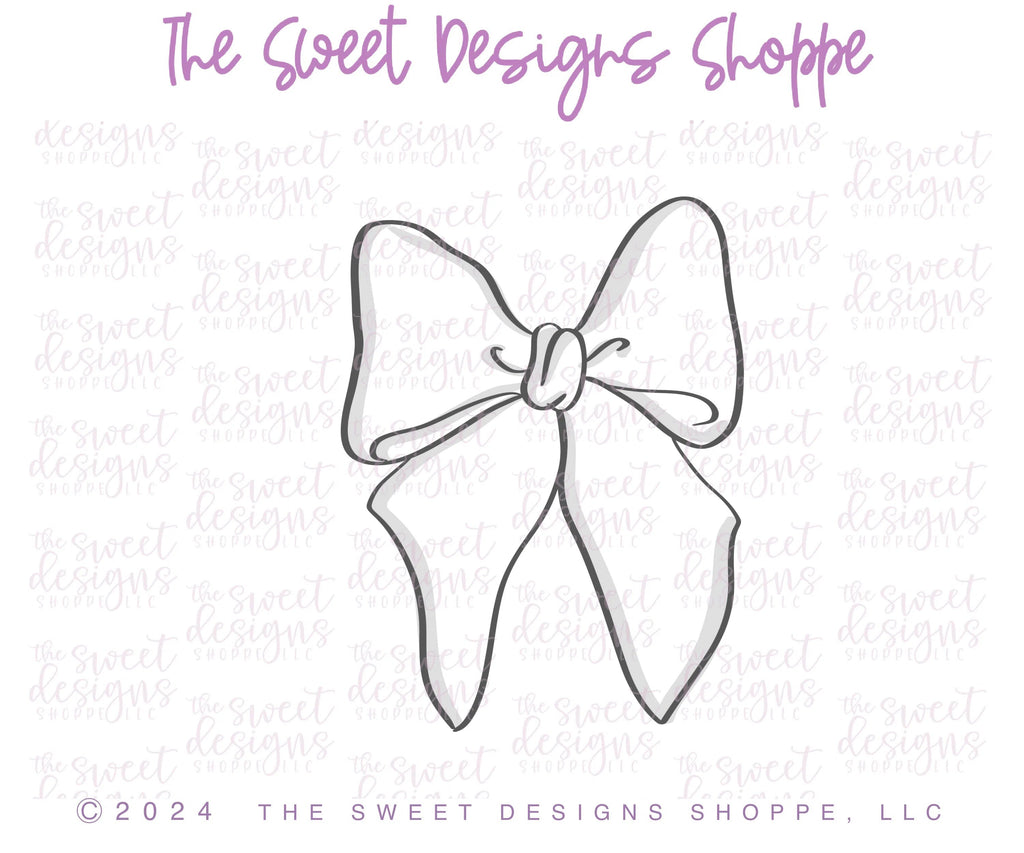 Cookie Cutters - Coquette Bow D - Cutter - Sweet Designs Shoppe - - ALL, Bow, Clothing / Accessories, Cookie Cutter, cookie cutters, Fantasy, MOM, mother, Mothers Day, new, Promocode, Wedding