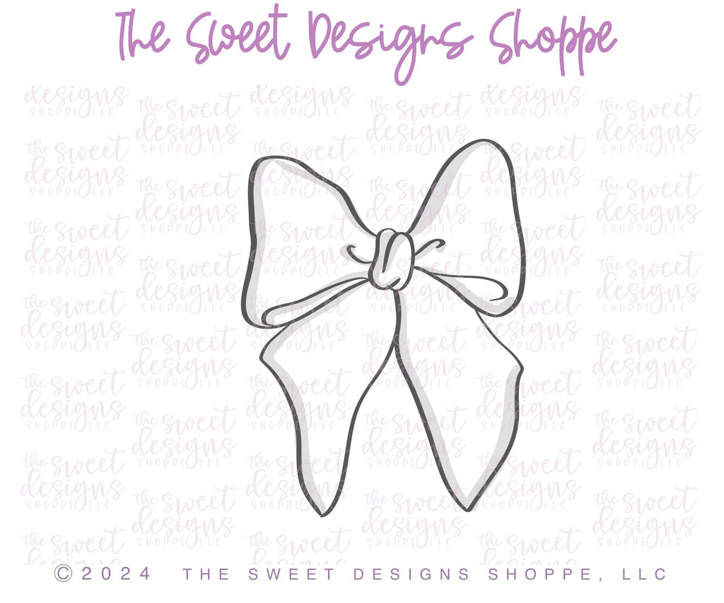 Cookie Cutters - Coquette Bow D - Cookie Cutter - The Sweet Designs Shoppe - TSDS - - ALL,Bow,Clothing / Accessories,Cookie Cutter,cookie cutters,Fantasy,MOM,mother,Mothers Day,Promocode,STL,Wedding