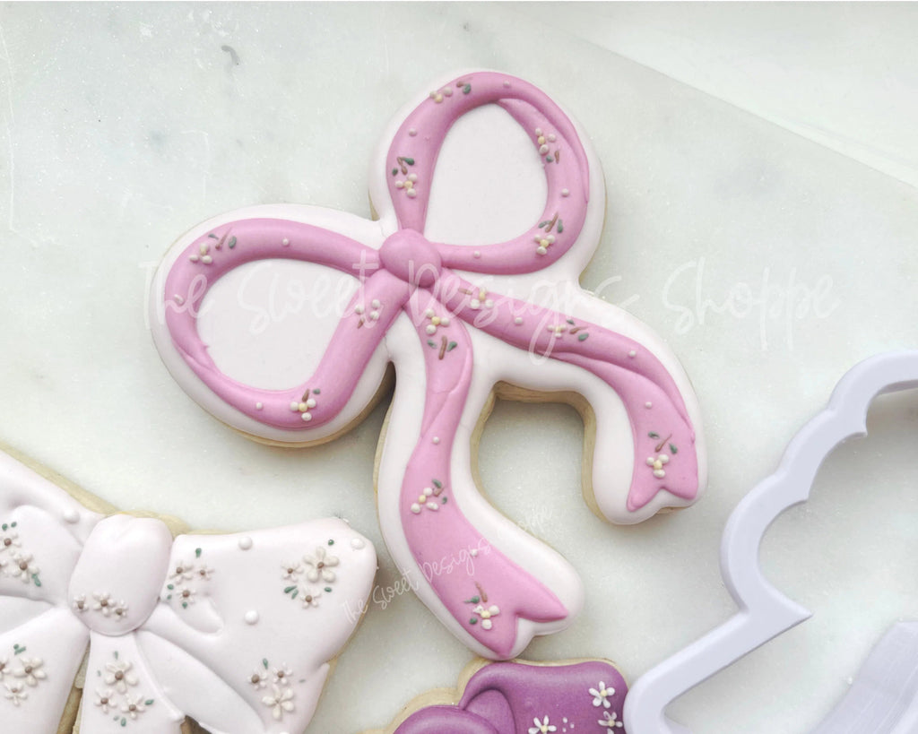 Cookie Cutters - Coquette Bow E - Cookie Cutter - Sweet Designs Shoppe - - ALL, Bow, Clothing / Accessories, Cookie Cutter, cookie cutters, Fantasy, MOM, mother, Mothers Day, new, Promocode, Wedding