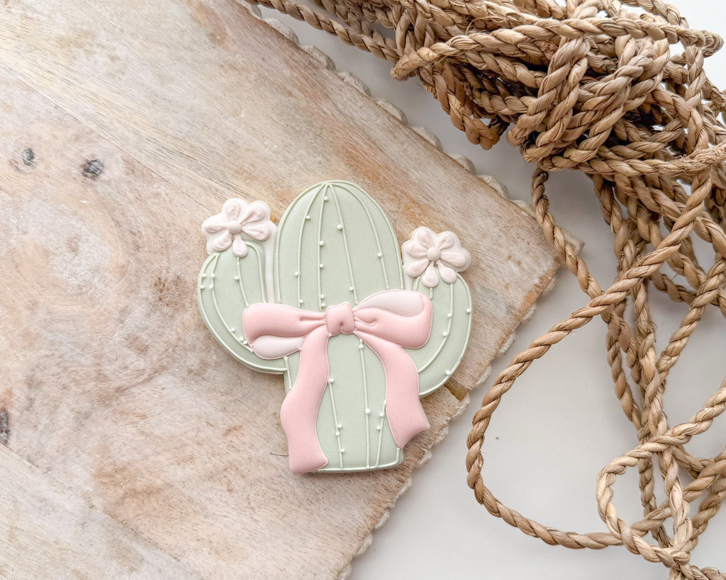 Cookie Cutters - Coquette Cactus - Cookie Cutter - The Sweet Designs Shoppe - TSDS - - ALL,Cactus,Cookie Cutter,coquette cactus,Nature,Promocode,STL