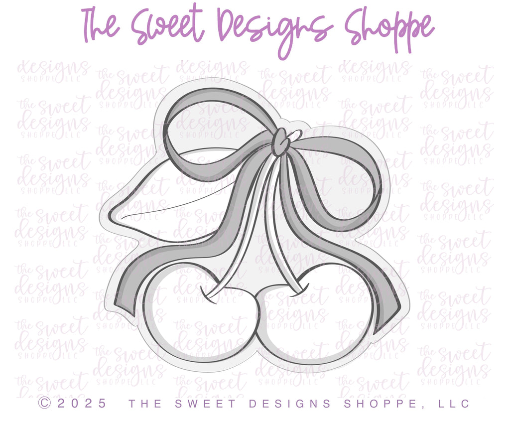 Cookie Cutters - Coquette Cherry - Cookie Cutter - The Sweet Designs Shoppe - TSDS - - 4th,4th July,4th of July,ALL,Cookie Cutter,fruit,fruits,Patriotic,Promocode,STL,Summer,Sweet,Sweets