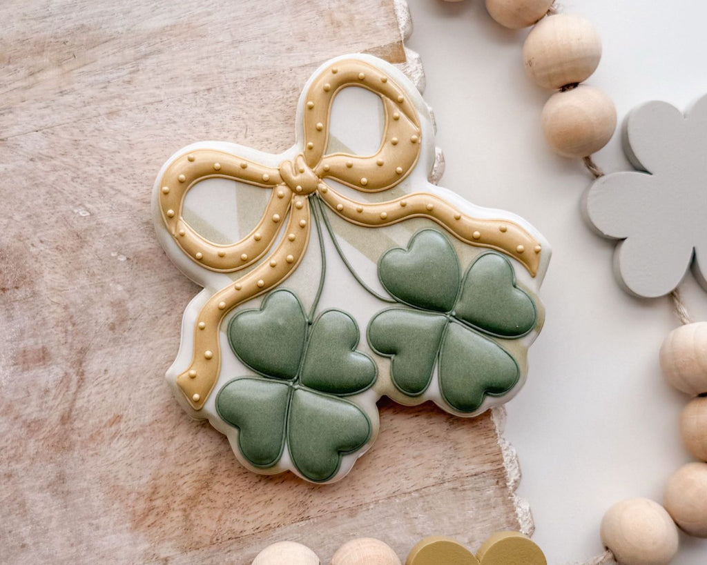 Cookie Cutters - Coquette Clover - Cookie Cutter - The Sweet Designs Shoppe - TSDS - - ALL,Cookie Cutter,Promocode,ST PATRICK,st patricks,St Patrick’s Day,STL