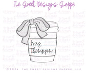 Cookie Cutters - Coquette Coffee - Cookie Cutter - The Sweet Designs Shoppe - TSDS - - ALL,back to school,Coffee,coffee paper cup,Cookie Cutter,Coquette Coffee,coquette coffee paper cup,coquette plastic coffee cup,Fall / Thanksgiving,Misc,Miscelaneous,Miscellaneous,mother,mothers,Mothers Day,Nurse,Nurse Appreciation,Promocode,School,School / Graduation,school supplies,STL,Teacher,Teacher Appreciation,thankts a latte