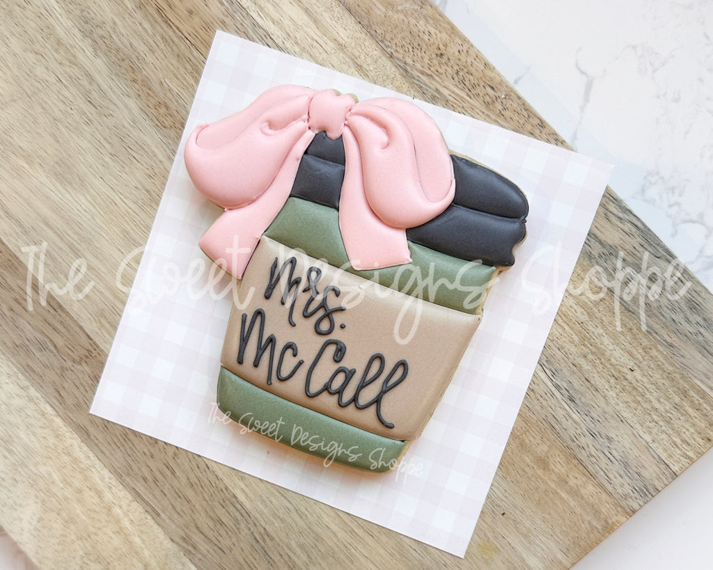 Cookie Cutters - Coquette Coffee - Cookie Cutter - The Sweet Designs Shoppe - TSDS - - ALL,back to school,Coffee,coffee paper cup,Cookie Cutter,Coquette Coffee,coquette coffee paper cup,coquette plastic coffee cup,Fall / Thanksgiving,Misc,Miscelaneous,Miscellaneous,mother,mothers,Mothers Day,Nurse,Nurse Appreciation,Promocode,School,School / Graduation,school supplies,STL,Teacher,Teacher Appreciation,thankts a latte