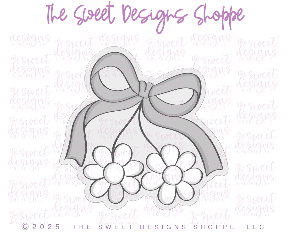Cookie Cutters - Coquette Daisy Cherry - Cookie Cutter - The Sweet Designs Shoppe - TSDS - - ALL,Cherry,cherry daisy,Cookie Cutter,coquette cherry,coquette daisy cherry,country living,Easter,Easter / Spring,Promocode,STL
