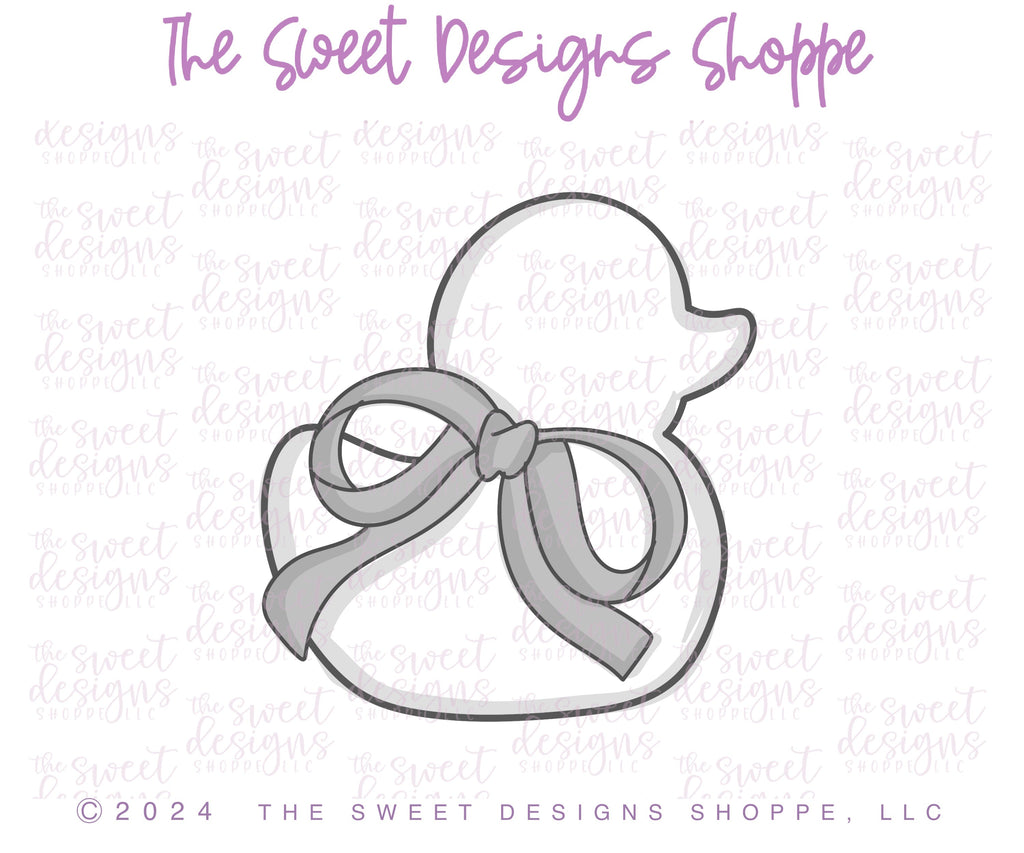 Cookie Cutters - Coquette Duck - Cookie Cutter - Sweet Designs Shoppe - - ALL, Animal, Animals, Baby, Baby / Kids, Baby Bib, Baby Boy, baby girl, Cookie Cutter, kids, Kids / Fantasy, new, Promocode