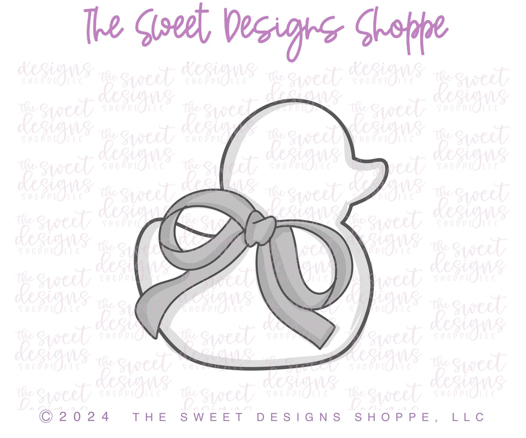 Cookie Cutters - Coquette Duck - Cookie Cutter - The Sweet Designs Shoppe - TSDS - - ALL,Animal,Animals,Baby,Baby / Kids,Baby Bib,Baby Boy,baby girl,Cookie Cutter,kids,Kids / Fantasy,Promocode,STL