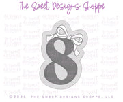 Cookie Cutters - Coquette Eight - Cookie Cutter - The Sweet Designs Shoppe - TSDS - - 8,ALL,Birthday,Cookie Cutter,Font,Fonts,kid,kids,Lettering,letters and numbers,number,numbers,NumberSet,Promocode,Series24,STL,text