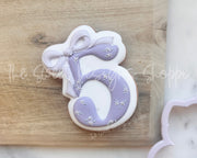 Cookie Cutters - Coquette Five - Cookie Cutter - The Sweet Designs Shoppe - TSDS - - 5,ALL,Birthday,Cookie Cutter,Font,Fonts,kid,kids,Lettering,letters and numbers,number,numbers,NumberSet,Promocode,Series24,STL,text