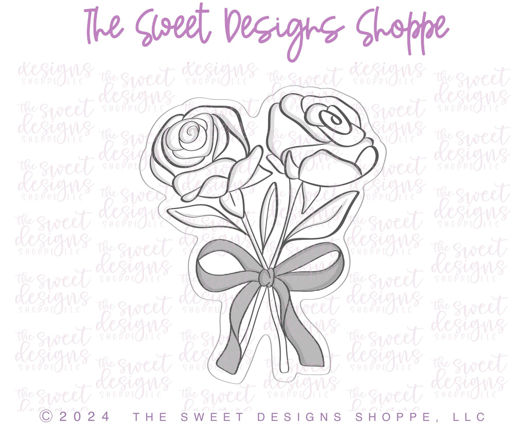 Cookie Cutters - Coquette Flowers - Cookie Cutter - The Sweet Designs Shoppe - - ALL, Cookie Cutter, Flower, Flowers, Leaves and Flowers, new, Promocode, STL, Trees Leaves and Flowers, valentine, Valentines, Wedding