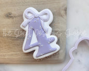 Cookie Cutters - Coquette Four - Cookie Cutter - The Sweet Designs Shoppe - TSDS - - 4,ALL,Birthday,Cookie Cutter,Font,Fonts,kid,kids,Lettering,letters and numbers,number,numbers,NumberSet,Promocode,Series24,STL,text