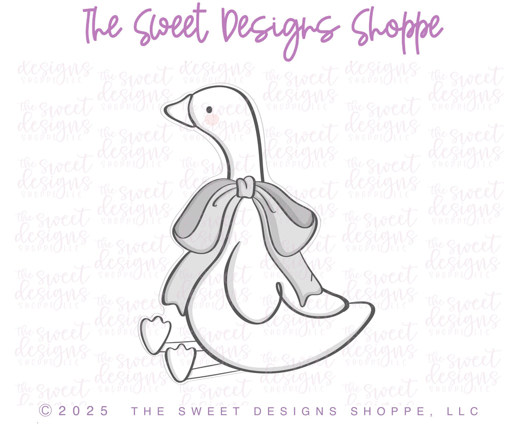 Cookie Cutters - Coquette Goose - Cookie Cutter - The Sweet Designs Shoppe - TSDS - - 4th,4th July,4th of July,ALL,Animal,Animals,Animals and Insects,back to school,Cookie Cutter,Patriotic,Promocode,School,School / Graduation,STL,Summer