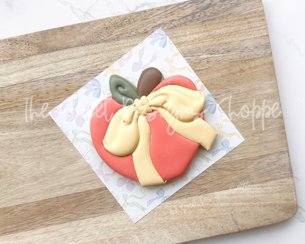 Cookie Cutters - Coquette Heart Apple - Cookie Cutter - The Sweet Designs Shoppe - TSDS - - ALL,back to school,Cookie Cutter,dessert,fruit,fruits,Fruits and Vegetables,Promocode,School,School / Graduation,STL,Teach,Teacher,Teacher apple,Teacher Appreciation