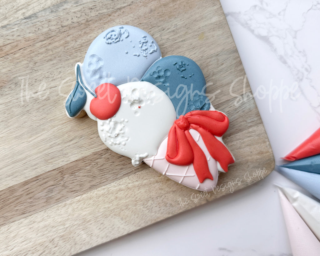 Cookie Cutters - Coquette Ice Cream with Cherry - Cookie Cutter - The Sweet Designs Shoppe - TSDS - - 4th,4th July,4th of July,ALL,Cookie Cutter,Patriotic,Promocode,STL,Summer,Sweet,Sweets