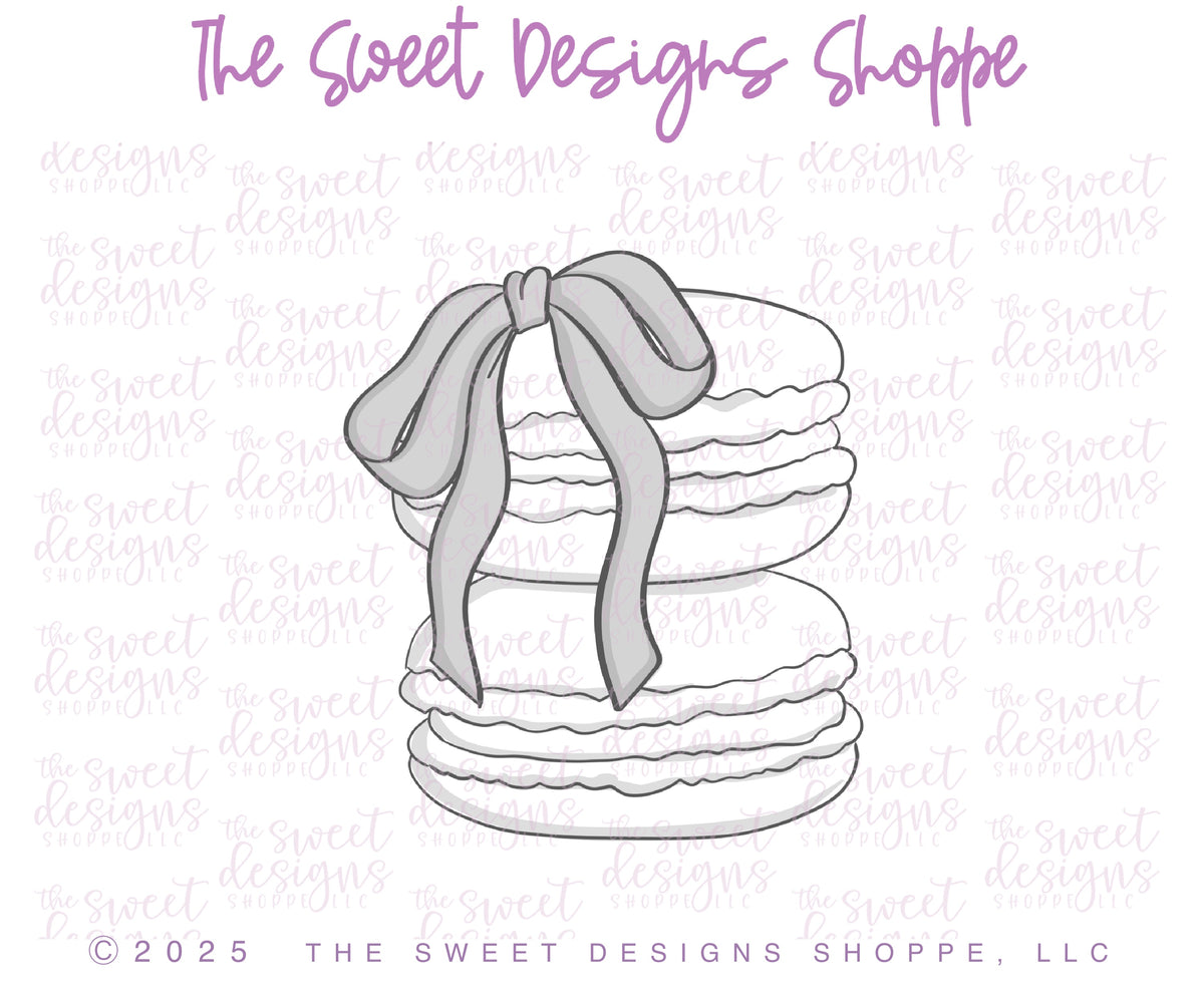 Cookie Cutters - Coquette Macaron - Cookie Cutter - The Sweet Designs Shoppe - TSDS - - ALL,Bridal,Bridal Shower,Cookie Cutter,Coquette,Easter,Easter / Spring,Food,Food & Beverages,Food and Beverage,macaron,macaroon003,Promocode,STL