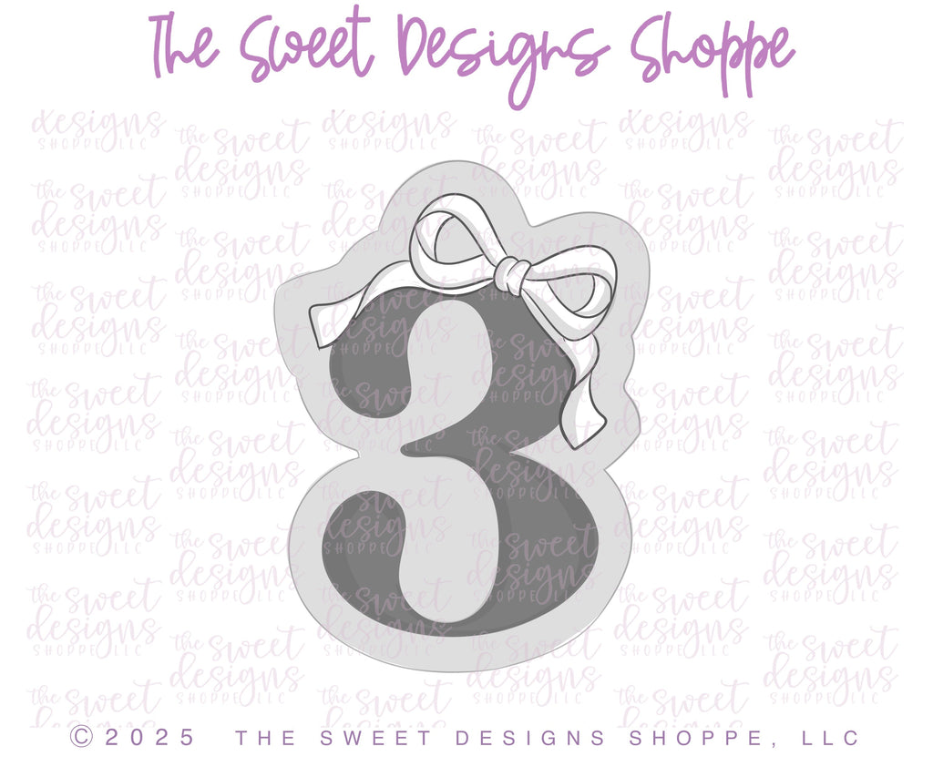 Cookie Cutters - Coquette Numbers Set - Set of 9 - Cookie Cutters - The Sweet Designs Shoppe - - 1, 2, 3, 4, 5, 6, 7, 8, 9, ALL, Birthday, Cookie Cutter, Customize, Font, Fonts, lettering, new, number, numbers, numberset, Promocode, regular sets, school, set, STL, text, valentine, Valentines, Wedding