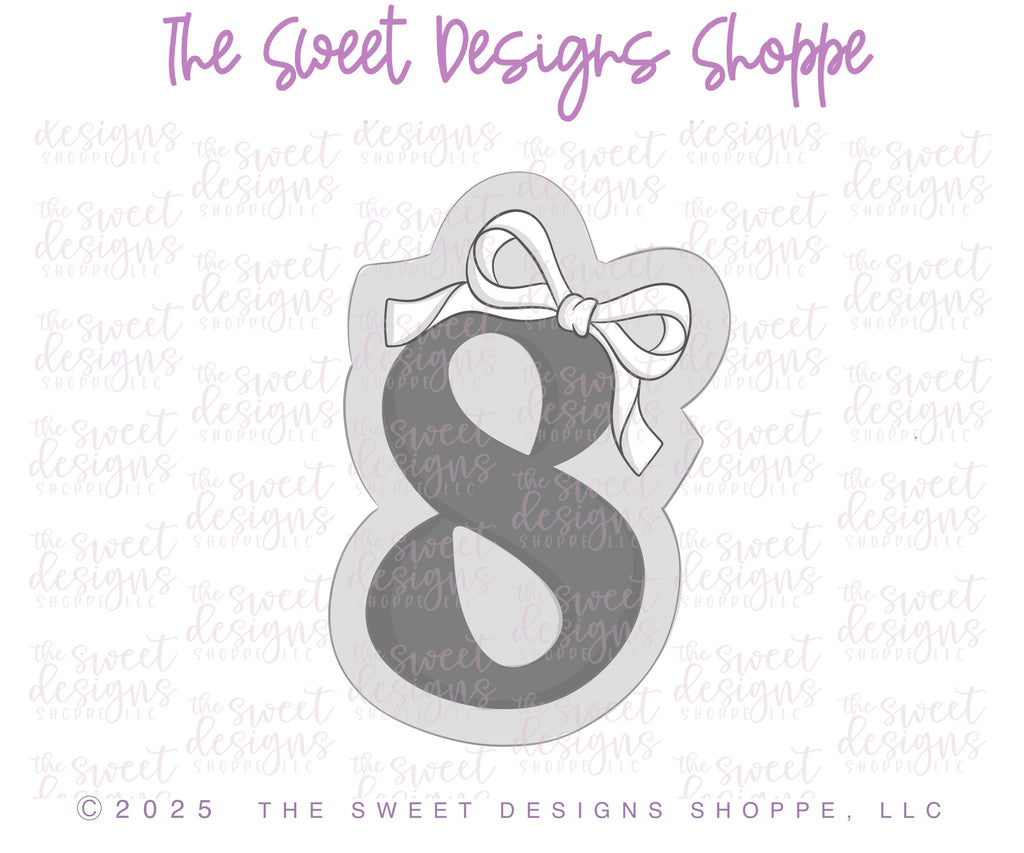 Cookie Cutters - Coquette Numbers Set - Set of 9 - Cookie Cutters - The Sweet Designs Shoppe - TSDS - - 1,2,3,4,5,6,7,8,9,ALL,Birthday,Cookie Cutter,Customize,Font,Fonts,lettering,number,numbers,numberset,Promocode,regular sets,school,set,STL,text,valentine,Valentines,Wedding