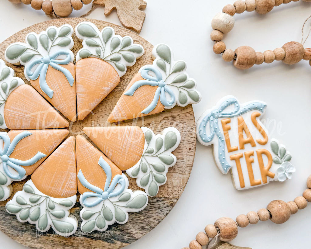 Cookie Cutters - Coquette Platter - Easter Carrot and Plaque - Set of 2 - Cookie Cutters - The Sweet Designs Shoppe - TSDS - - ALL,Cookie Cutter,Coquette,Easter,Easter / Spring,Plaque,Plaques,PLAQUES HANDLETTERING,Promocode,regular sets,set,STL