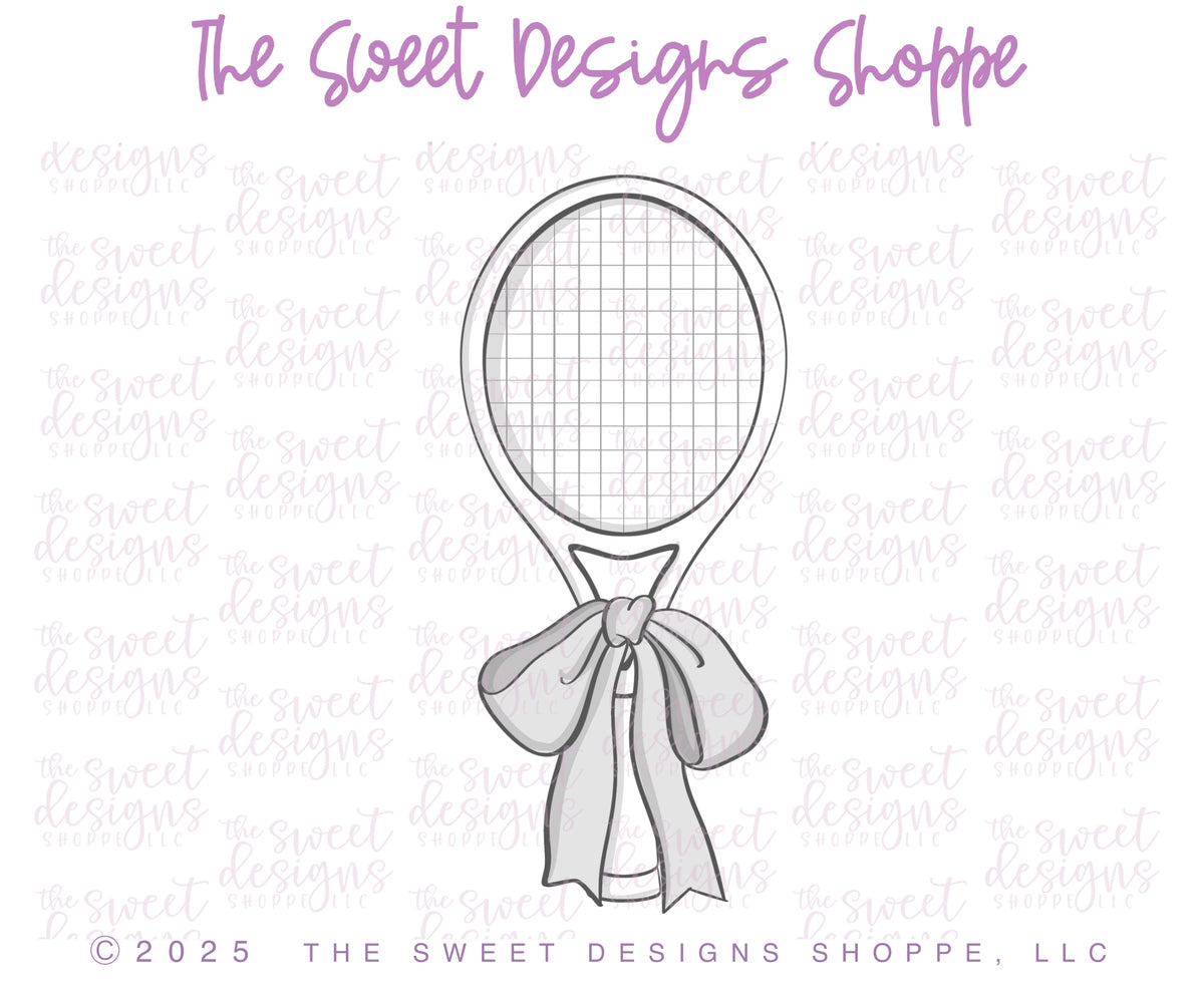 Cookie Cutters - Coquette Racquet - Cookie Cutter - The Sweet Designs Shoppe - TSDS - - ALL,Cookie Cutter,Coquette,Hobbies,pickle ball,pickleball,Promocode,sports,STL,tennis