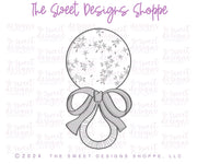 Cookie Cutters - Coquette Rattle - Cookie Cutter - The Sweet Designs Shoppe - TSDS - - ALL,Baby,Baby / Kids,Baby Bib,Baby Bottle,Baby Boy,baby girl,baby shower,baby shower favors,bib,Cookie Cutter,Promocode,STL