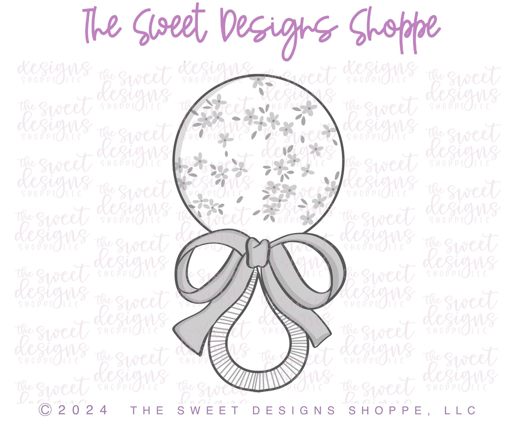 Cookie Cutters - Coquette Rattle - Cookie Cutter - The Sweet Designs Shoppe - TSDS - - ALL,Baby,Baby / Kids,Baby Bib,Baby Bottle,Baby Boy,baby girl,baby shower,bib,Cookie Cutter,Promocode,STL