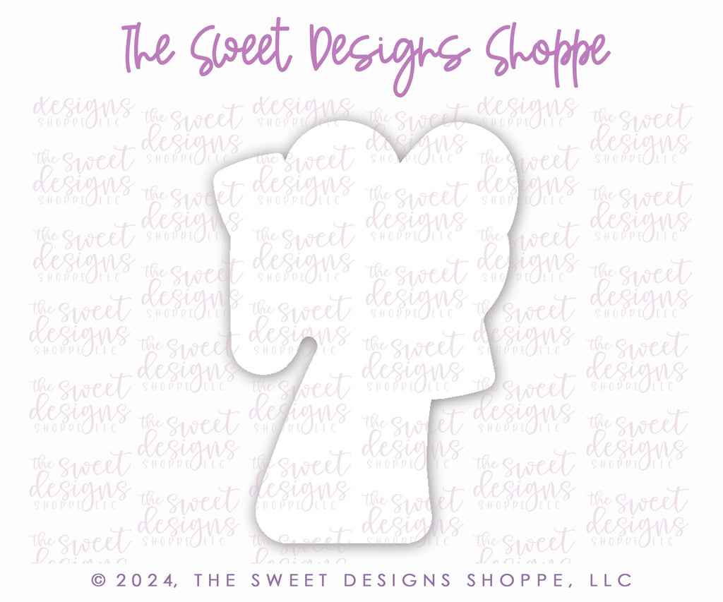 Cookie Cutters - Coquette Seven - Cookie Cutter - The Sweet Designs Shoppe - - 7, ALL, Birthday, Cookie Cutter, Font, Fonts, kid, kids, Lettering, letters and numbers, new, number, numbers, NumberSet, Promocode, Series24, STL, text