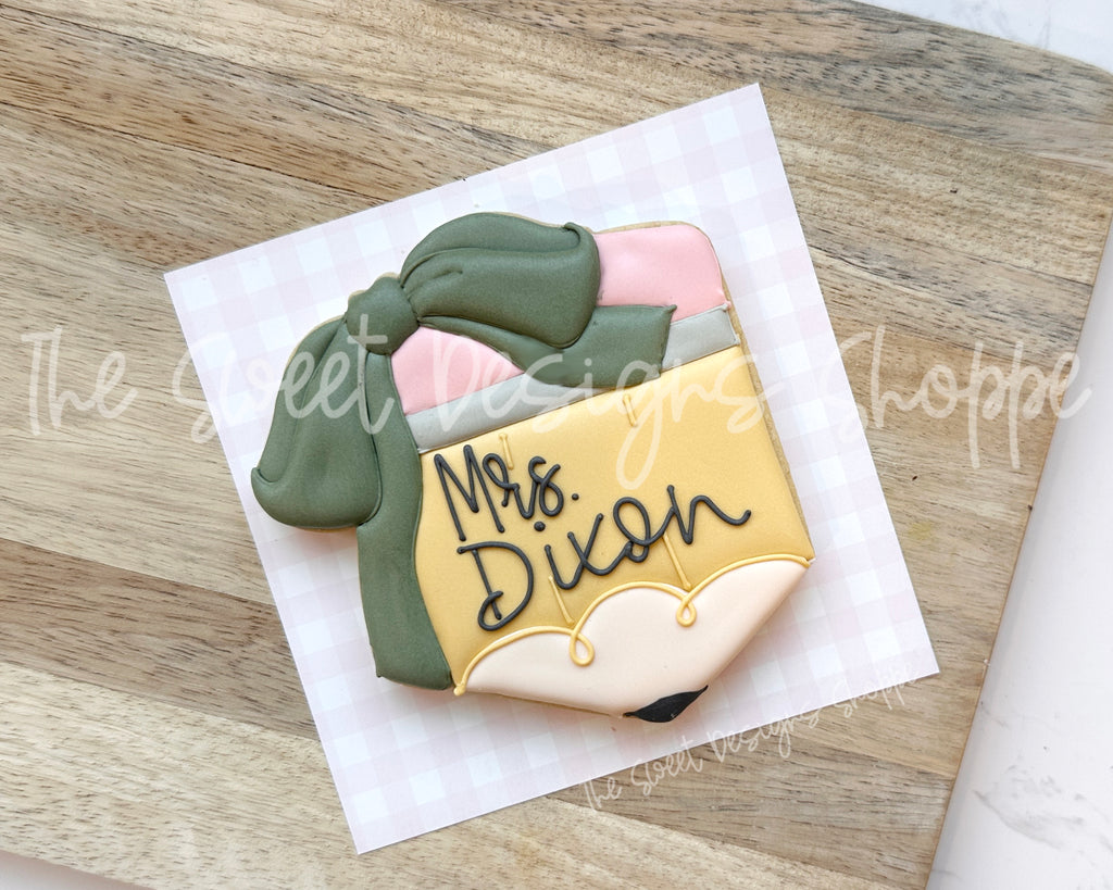 Cookie Cutters - Coquette Short Pencil - Cookie Cutter - The Sweet Designs Shoppe - TSDS - - ALL,back to school,Cookie Cutter,Coquette,coquette short pencil,Promocode,School,School / Graduation,school supplies,STL,Teach,Teacher,Teacher apple,Teacher Appreciation