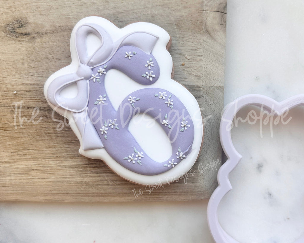 Cookie Cutters - Coquette Six - Cookie Cutter - The Sweet Designs Shoppe - TSDS - - 6,ALL,Birthday,Cookie Cutter,Font,Fonts,kid,kids,Lettering,letters and numbers,number,numbers,NumberSet,Promocode,Series24,STL,text