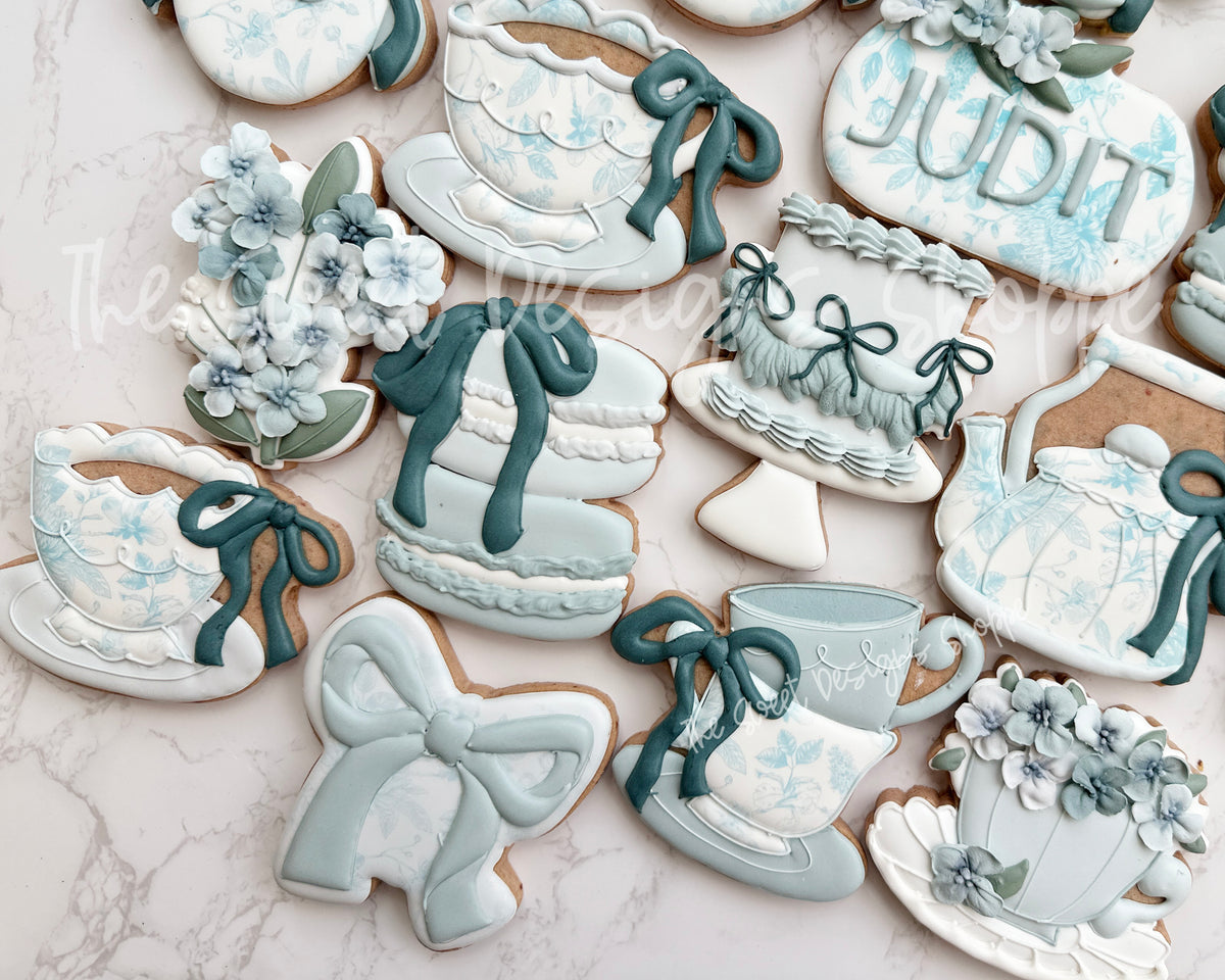 Cookie Cutters - Coquette Stacked Tea Cups - Cookie Cutter - The Sweet Designs Shoppe - TSDS - - ALL,Bridal,Bridal Shower,Cookie Cutter,Coquette,Easter,Easter / Spring,Food & Beverages,Food and Beverage,Promocode,STL,tea