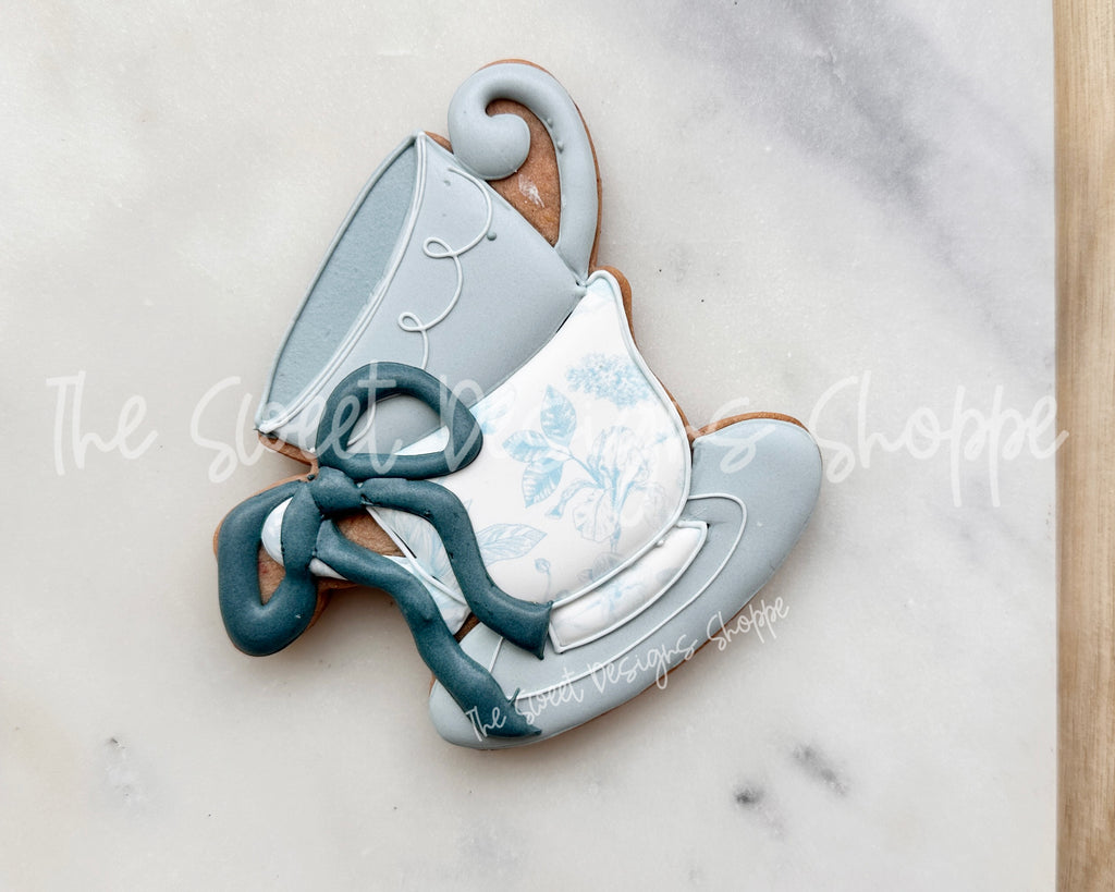 Cookie Cutters - Coquette Stacked Tea Cups - Cookie Cutter - The Sweet Designs Shoppe - TSDS - - ALL,Bridal,Bridal Shower,Cookie Cutter,Coquette,Easter,Easter / Spring,Food & Beverages,Food and Beverage,Promocode,STL,tea