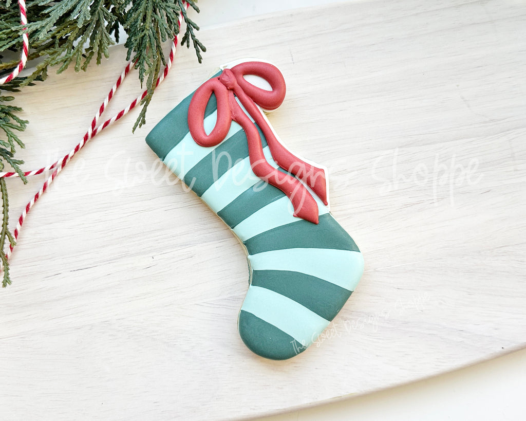 Cookie Cutters - Coquette Stocking - Cookie Cutter - The Sweet Designs Shoppe - TSDS - - ALL,Christmas,Christmas / Winter,Cookie Cutter,new,Promocode,STL