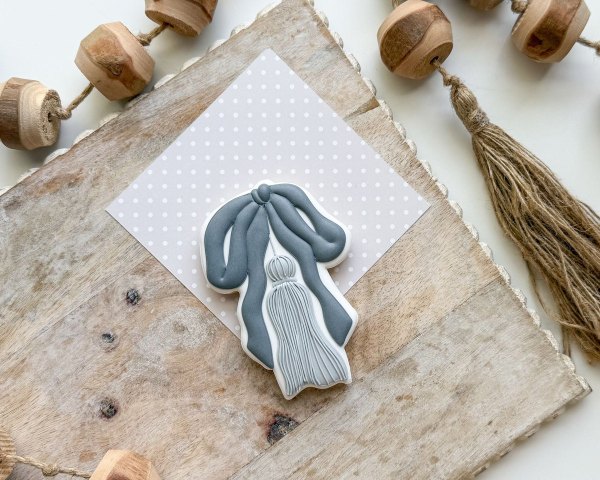 Cookie Cutters - Coquette Tassel - Cookie Cutter - The Sweet Designs Shoppe - TSDS - - ALL,award,back to school,Cookie Cutter,diploma,Grad,Graduation,graduations,mothers,Promocode,School,School / Graduation,school supplies,STL