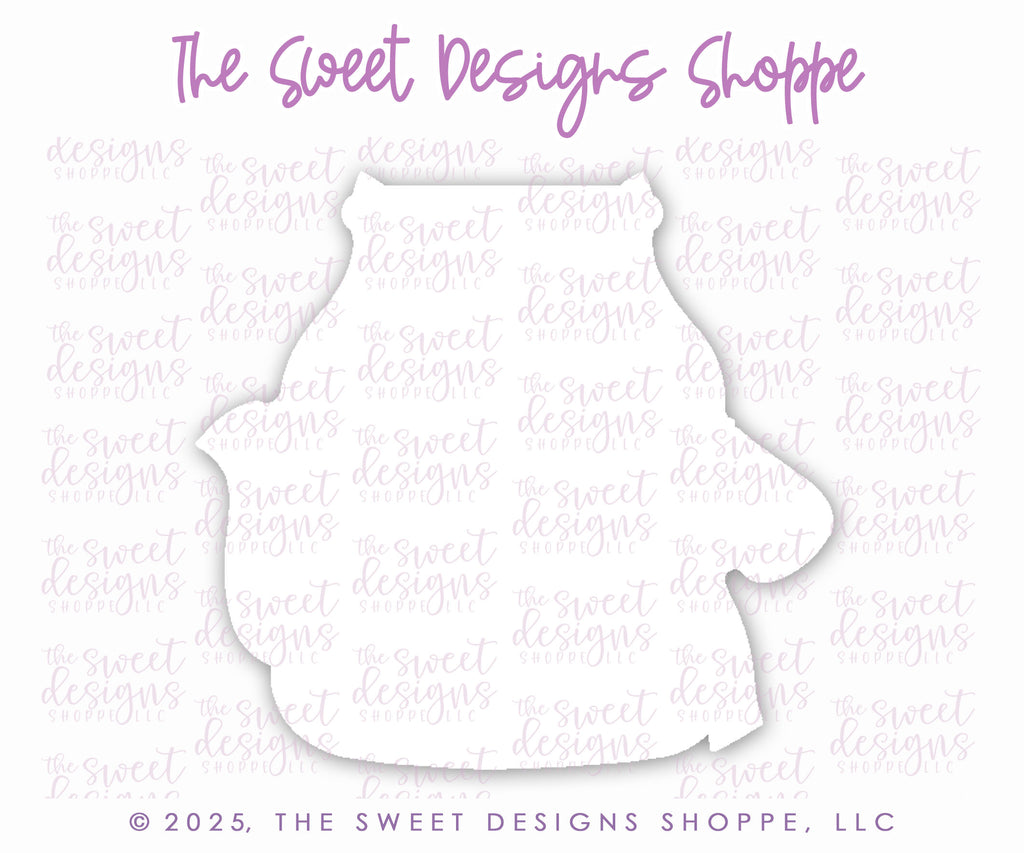 Cookie Cutters - Coquette Tea Party Set - Set of 5 - Cookie Cutters - The Sweet Designs Shoppe - TSDS - - ALL,Bridal,Bridal Shower,Cookie Cutter,Easter,Easter / Spring,Food & Beverages,Food and Beverage,Mini Sets,Promocode,regular sets,set,STL,tea