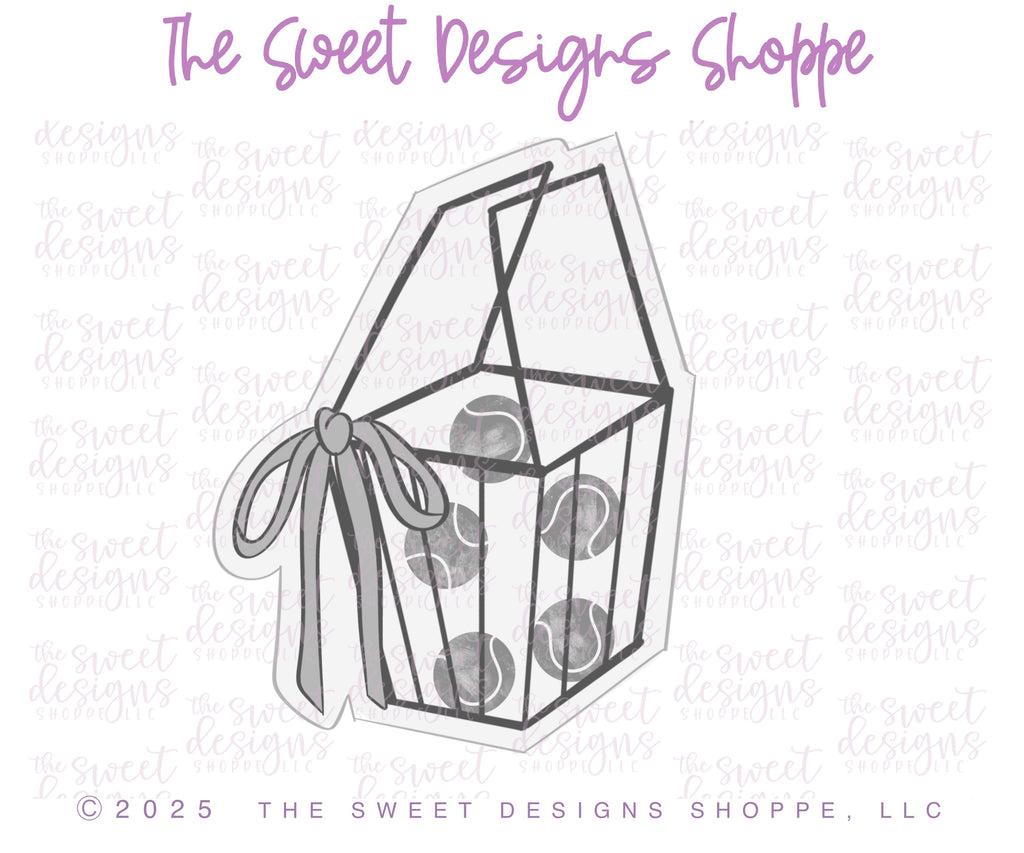 Cookie Cutters - Coquette Tennis Basket - Cookie Cutter - The Sweet Designs Shoppe - TSDS - - ALL,Cookie Cutter,Coquette,Hobbies,new,Promocode,sports,STL,tennis