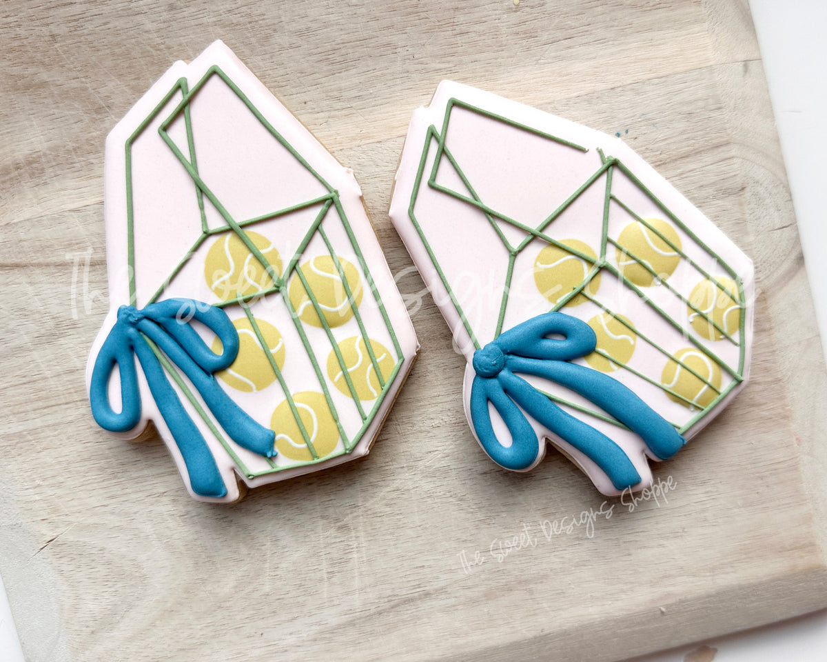Cookie Cutters - Coquette Tennis Basket - Cookie Cutter - The Sweet Designs Shoppe - TSDS - - ALL,Cookie Cutter,Coquette,Hobbies,pickle ball,pickleball,Promocode,sports,STL,tennis