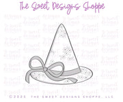 Cookie Cutters - Coquette Witch Hat - Cookie Cutter - The Sweet Designs Shoppe - TSDS - - ALL,Cookie Cutter,coquette witch hat,halloween,happy halloween,Hat,Promocode,STL,witch hat
