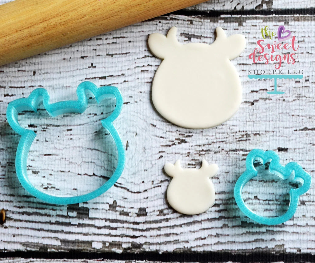 Cookie Cutters - Cow Face V2 - Cookie Cutter - The Sweet Designs Shoppe - - ALL, Animal, Barn, Cookie Cutter, Cow, Farm, Promocode