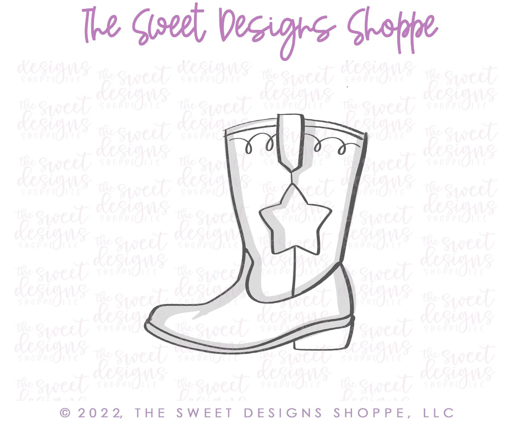 Cookie Cutters - Cowboy Boot - Cookie Cutter - Sweet Designs Shoppe - - Accesories, Accessories, accessory, ALL, Clothing / Accessories, Cookie Cutter, dad, Father, father's day, grandfather, Promocode, texas, western