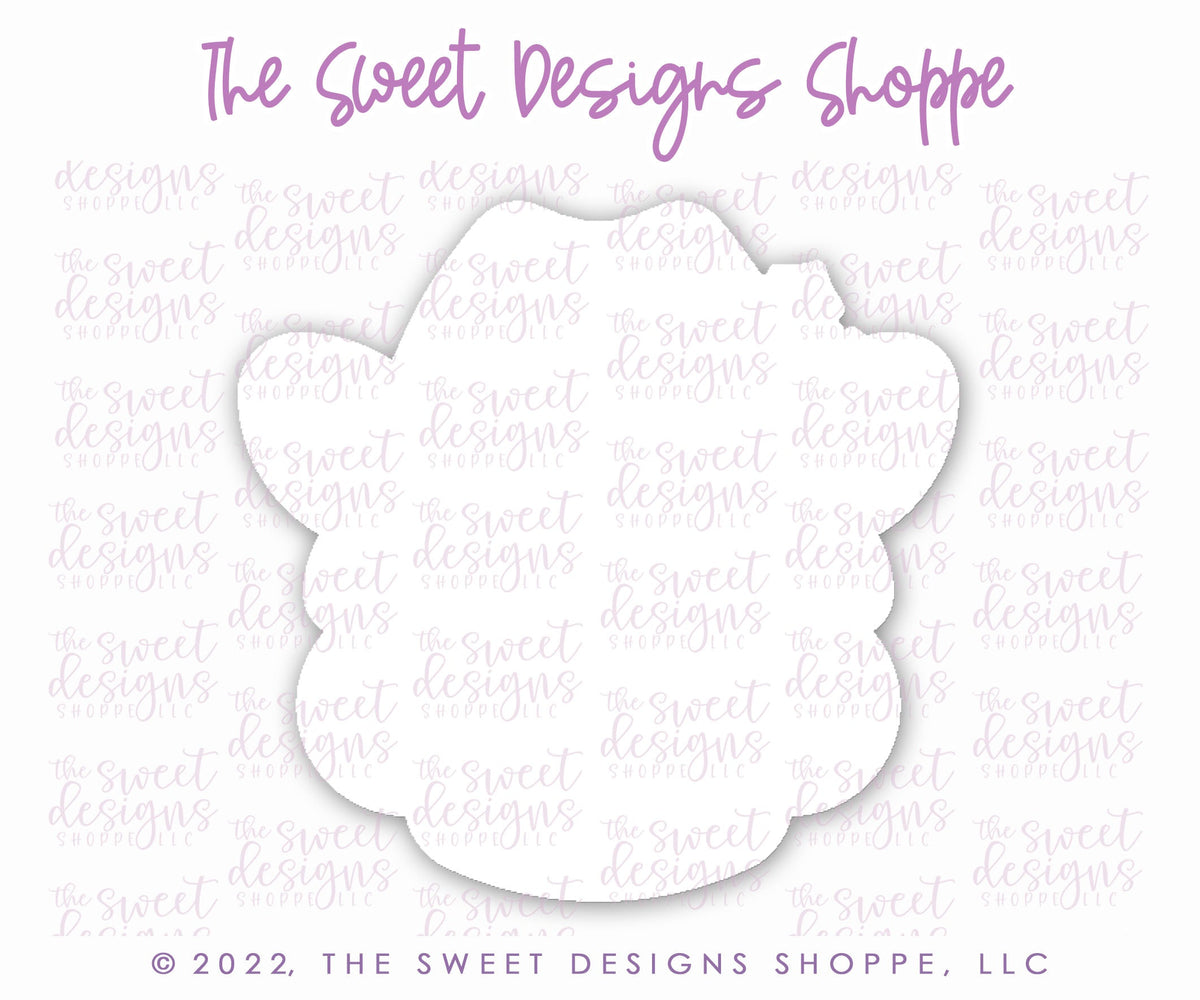 Cookie Cutters - Cowboy Santa Face - Cookie Cutter - The Sweet Designs Shoppe - TSDS - - ALL,Christmas,Christmas / Winter,Christmas Cookies,claus,clause,Cookie Cutter,Cowboy,Promocode,Santa Claus,STL
